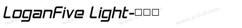 LoganFive Light字体转换